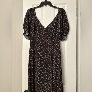 Ba&sh print dress large/size 3
